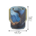 Lucite Washing Cup 13 cm - Gold Handles - Dark Blue