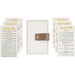 Leatherette Benchers Bag 23*15 cm, White Color with 6 Benchers- Sepharadic