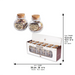 Glass Besamim Holder with Metal - 24 pcs