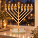 Metal "Chabad" Menorah 32 cm -Rose Gold Finish