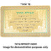 Prayer Card - Asher Yazar Ashkenazi 8*5cm - Golden, Purple