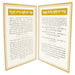 Benchers Stand for Hanukkah Candles 17.5*12.5 cm