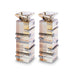 Crystal Candlesticks 20cm - Gold, Black