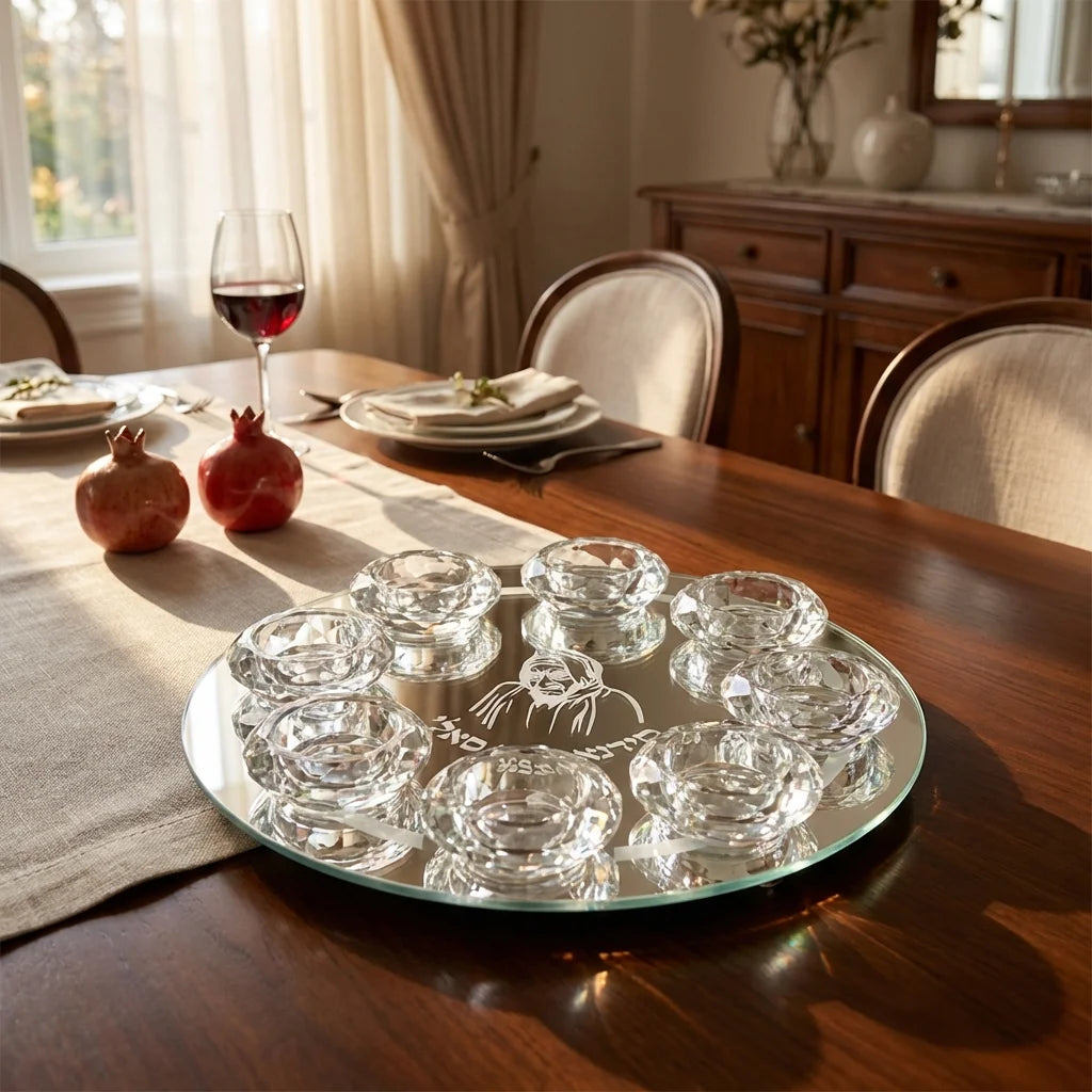Crystal 8 Brenches Candlesticks 27 cm