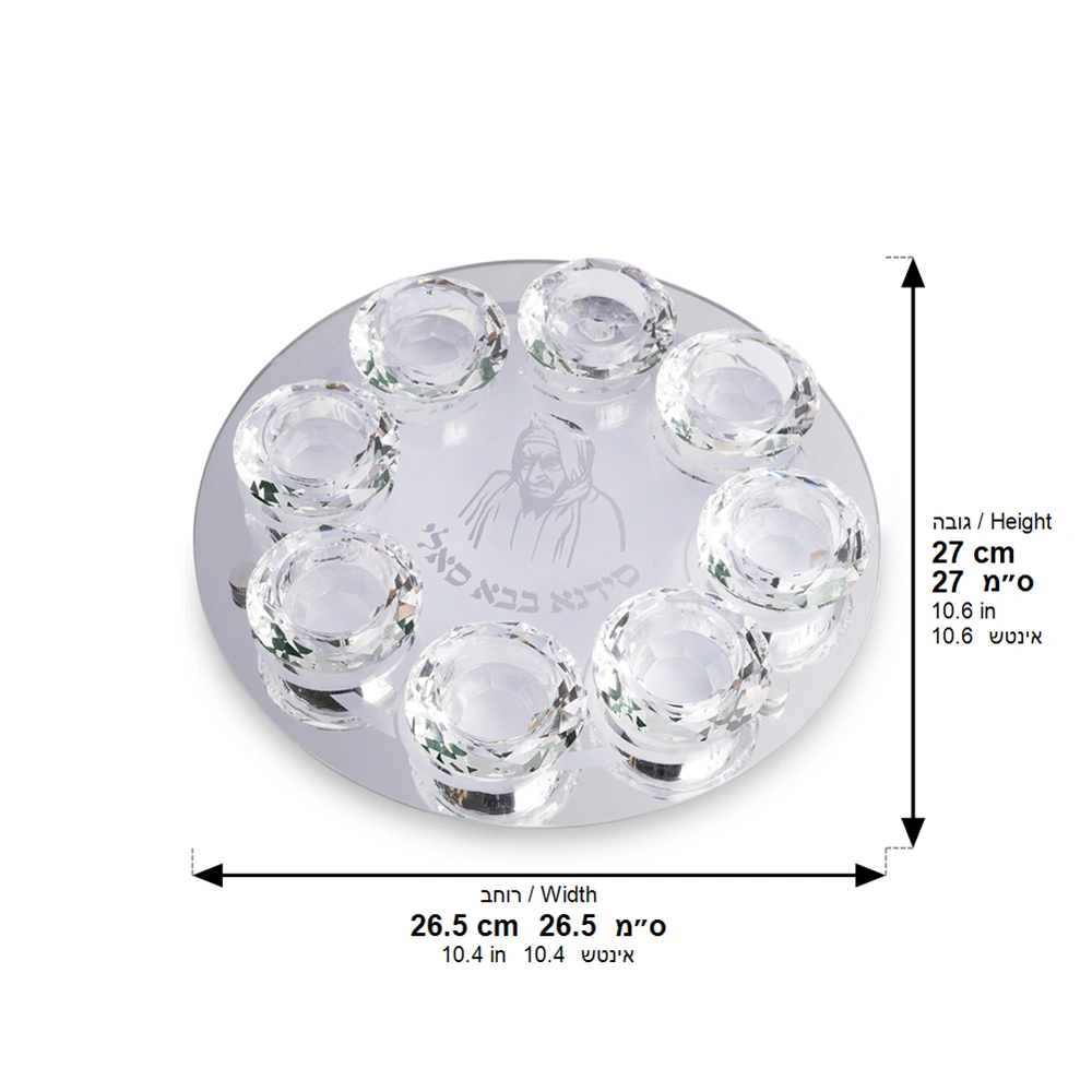 Crystal 8 Brenches Candlesticks 27 cm
