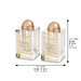 Crystal Salt & pepper Holders 6*4 cm with Laser Cut Plaque
