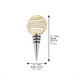 Crystal Wine Stopper 9 cm with Laser Cut Plaque