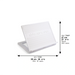 Elegant Shtender with Leatherette Plaque 38x30 cm - White