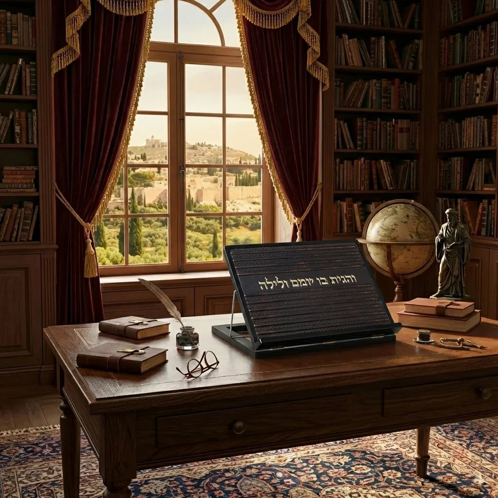Elegant Shtender 3 Levels with Leatherette