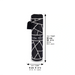 Leatherette Case for Ester Scroll 52.5cm - Black