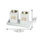 Polymer set candle holders Tray and pair of candle holders