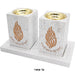 Polymer set candle holders Tray and pair of candle holders