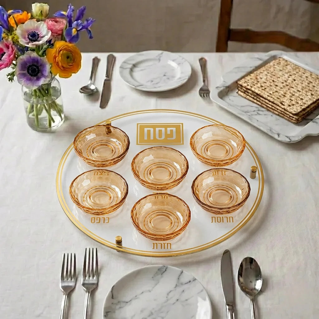Glass & Crystal Passover Plate