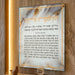 Reinforced Glass Candle Lighting Blessing 28*23 cm