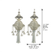 Pair of Rimonim for Torah 32 cm - Silver