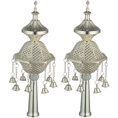 Pair of Rimonim for Torah 32 cm - Silver