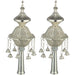 Pair of Rimonim for Torah 32 cm - Silver