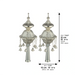 Pair of Rimonim for Torah 32 cm - Silver