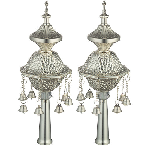 Pair of Rimonim for Torah 32 cm - Silver