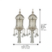Pair of Rimonim for Torah 32 cm - Silver