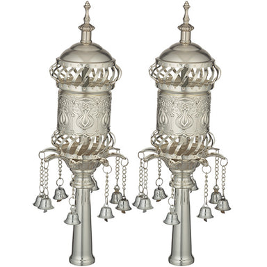 Pair of Rimonim for Torah 32 cm - Silver