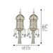 Pair of Rimonim for Torah 32 cm - Silver