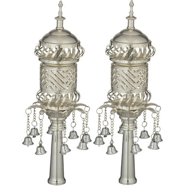 Pair of Rimonim for Torah 32 cm - Silver