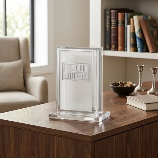 Lucite Matches Holder - Silver