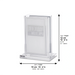 Lucite Matches Holder - Silver