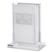 Lucite Matches Holder - Silver