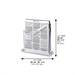 Lucite Stand Bencher- Ashkenzi Food Blessing, Silver Color