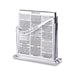 Lucite Stand Bencher- Ashkenzi Food Blessing, Silver Color