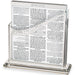 Lucite Stand Bencher- Sephardic Food Blessing, Silver Color