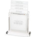 Benchers Display with 4 Blessings- Ashkenazi Silver Color