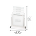 Benchers Display with 4 Blessings- Sephardic Silver color