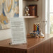 Lucite Candle Lighting Silver Color 22*13cm