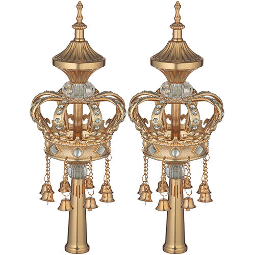Pair of Rimonim for Torah 32 cm - Gold