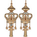 Pair of Rimonim for Torah 32 cm - Gold