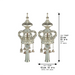 Pair of Rimonim for Torah 32 cm - Silver