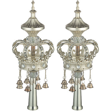 Pair of Rimonim for Torah 32 cm - Silver