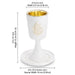 Polymer Kiddush Cup 15 cm with Stem & Saucer