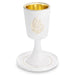 Polymer Kiddush Cup 15 cm with Stem & Saucer