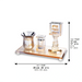 Crystal Havdala Set 25x12.5 cm - Gold