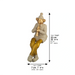 Polymer Clown Figurine with Cloth Legs 25 cm- Clarinet Player