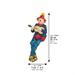 Polymer Clown Figurine with Cloth Legs 25 cm- Guitar Player