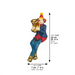 Polymer Clown Figurine with Cloth Legs 25 cm- Trombone Player