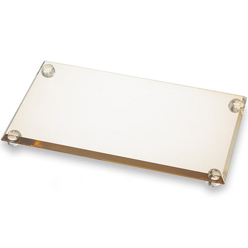Crystal Tray for Candle Holders 23*13 cm