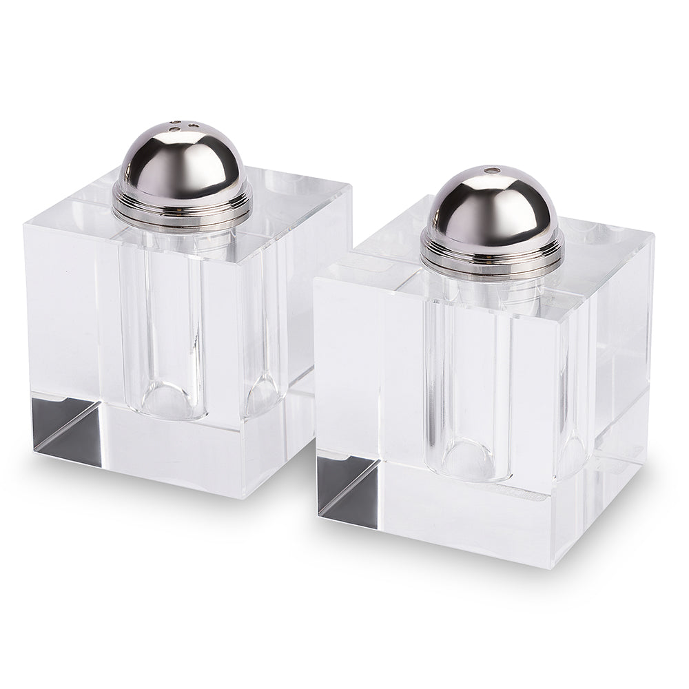 Pair of Crystal Salt & Peper Holders 7x5 cm