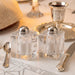 Pair of Crystal Salt & Peper Holders 7x5 cm