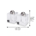 Pair of Crystal Salt & Peper Holders 7x5 cm